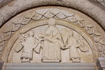 Archikolegiata w Tumie - tympanon 