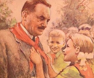 Bolesław Bierut -&nbsp;fragment plakatu propagandowego