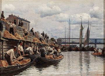 Aleksander Gierymski, &bdquo;Piaskarze&rdquo;, 1887 rok, olej/pł&oacute;tno; 50 x 66 cm, Muzeum Narodowe w&nbsp;Warszawie