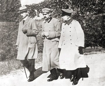 Kazimierz Sosnkowski i&nbsp;J&oacute;zef Piłsudski w&nbsp;Magdeburgu