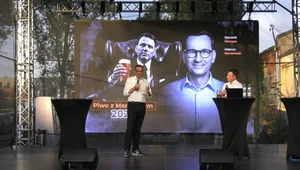 Miniatura: Morawiecki broni Kaczyńskiego na spotkaniu...