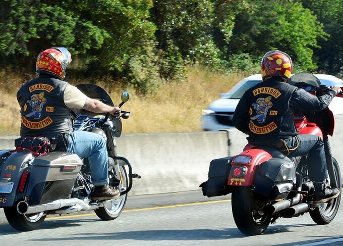 Członkowie amerykańskiego klubu motocyklowego Bandidos ze stanu Waszyngton