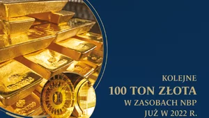 Miniatura: Kolejne 100 ton złota w zasobach NBP –...