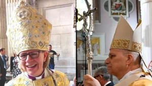 Miniatura: Papież i arcybiskupa budują królestwo...