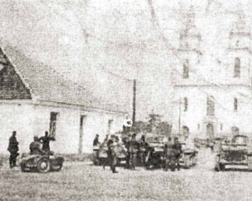 Niemcy na&nbsp;rynku w&nbsp;Jedwabnem, 1941&nbsp;r.