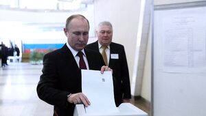 Miniatura: "Wybory" prezydenckie w Rosji. Długopisy...