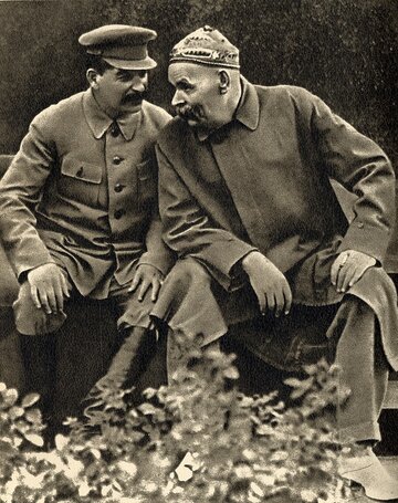 Maksim Gorki ze&nbsp;Stalinem, 1931&nbsp;r.