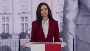 Miniatura: Na konwencji pojawiła się Marta Kaczyńska....