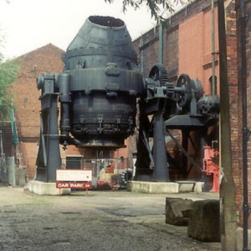 Konwerter Bessamera w&nbsp;muzeum w&nbsp;Sheffield.