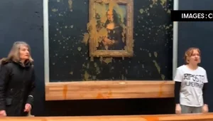 Miniatura: Aktywistki oblały obraz da Vinciego zupą....