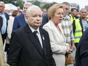 Miniatura: Zakłócone przemówienie Kaczyńskiego....