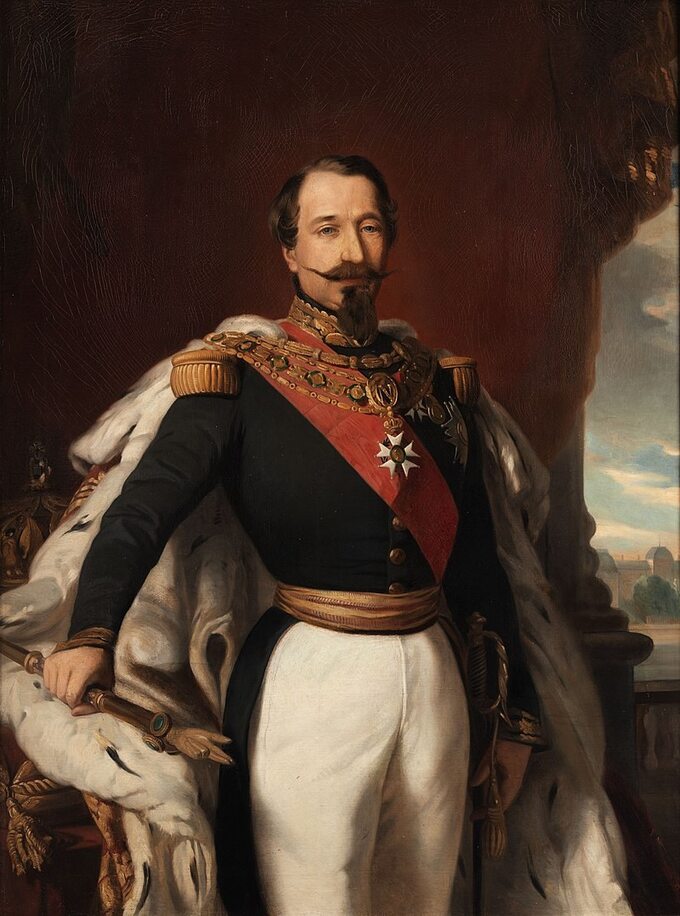 Portret cesarza Napoleona III w stroju koronacyjnym