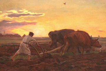 J&oacute;zef Chełmoński: Orka (1896). Fot: Archiwum autora