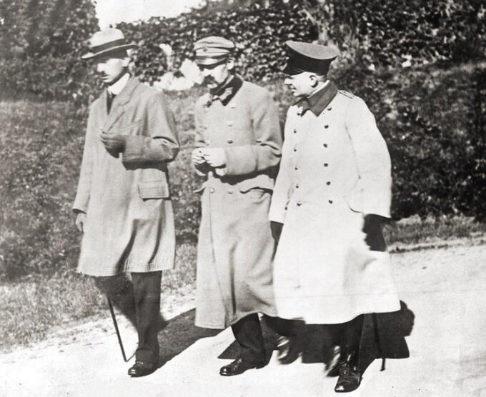 Kazimierz Sosnkowski i Józef Piłsudski w Magdeburgu