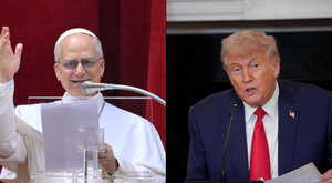 Miniatura: Trump bardziej katolicki od Leona XIV