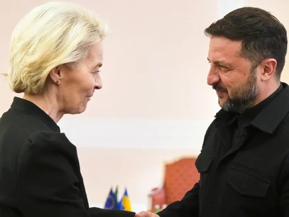 Miniatura: Leyen spotkała się z Zełenskim. Jasna...