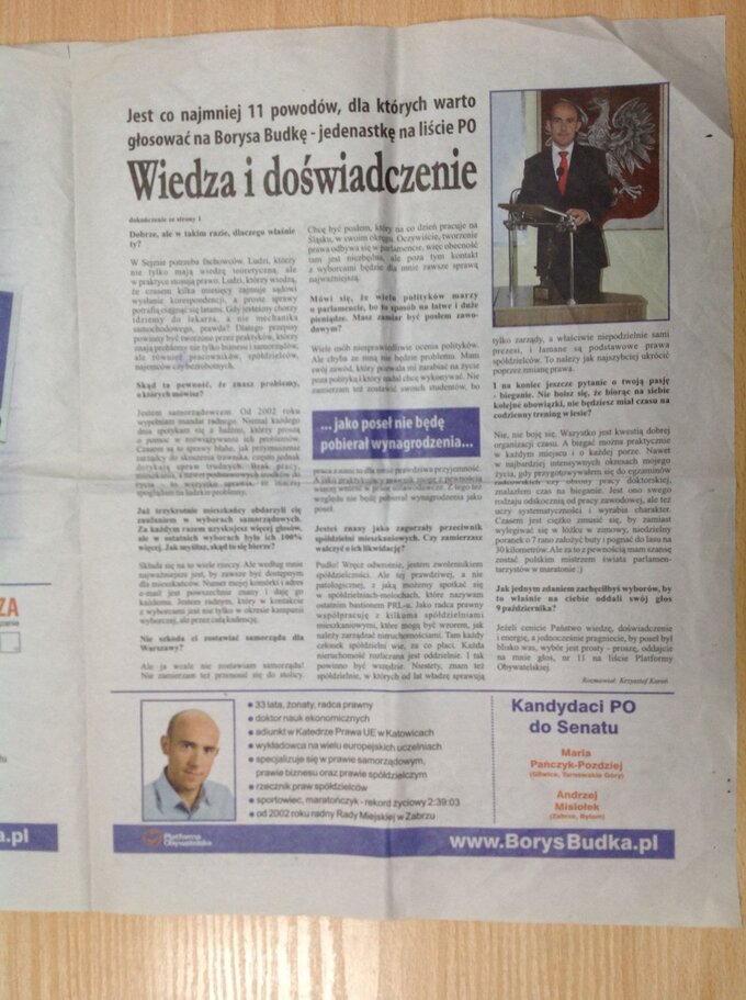 Borys Budka -&nbsp;materiały