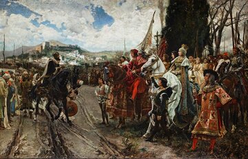 Kapitulacja Grenady. Obraz Francisco Pradilla y Ortiza (1848&ndash;1921)