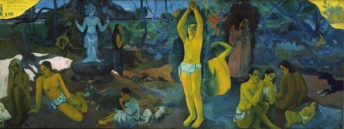 Paul Gauguin, "Skąd przychodzimy? Kim jesteśmy? Dokąd zmierzamy?", 1897