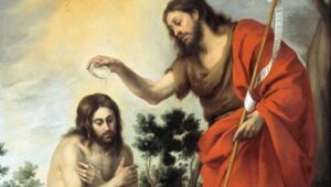 Miniatura: Hiszpański Caritas: Jezus przyjął chrzest...
