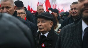 Miniatura: Kaczyński na Marszu Niepodległości pasuje...