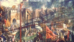 Miniatura: Krzyżowcy łupią Konstantynopol. Tragedia...