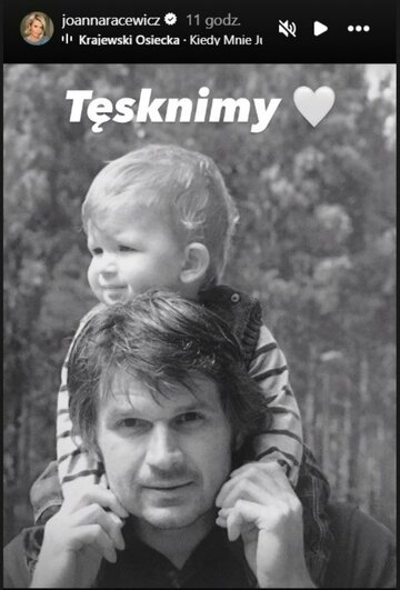 Paweł Janeczek z&nbsp;synem. Zdjęcie na&nbsp;Instagramie Joanny Racewicz