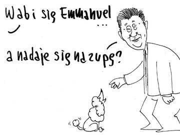 Rysunek Cezarego Krysztopy