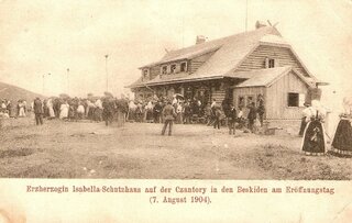 Otwarcie schroniska pod&nbsp;Czantorią w&nbsp;1904 roku