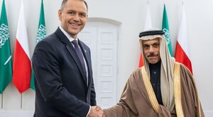 Miniatura: Prezydent spotkał się z szefem MSZ Arabii...