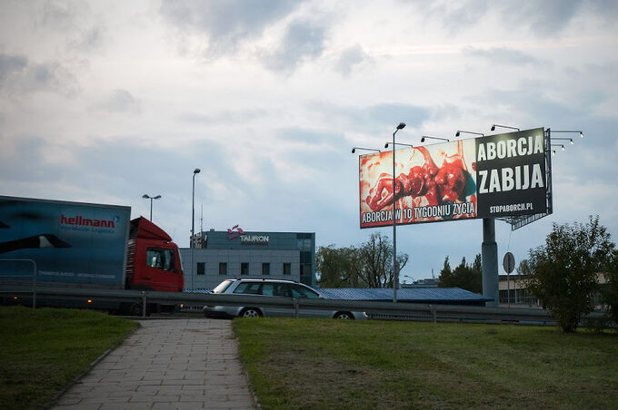 Billboard pro-life w Krakowie