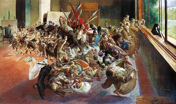 Jacek Malczewski, &bdquo;Melancholia&rdquo;, 1890-1894 rok, olej/pł&oacute;tno; 174 x 240 cm, Muzeum Pałac w&nbsp;Rogalinie