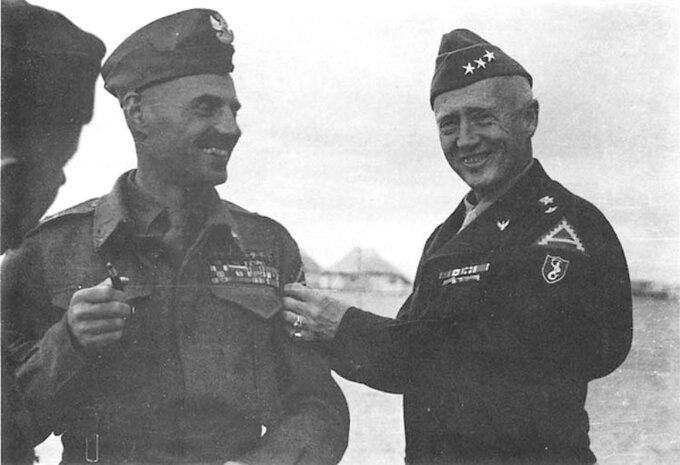 Władysław Anders i George Patton 1944 r.