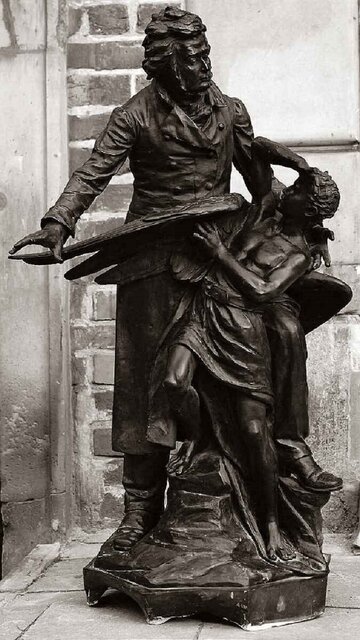 &bdquo;Mickiewicz budzący geniusza poezji&rdquo; -&nbsp;rzeźba Antoniego Kurzawy