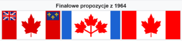 Propozycje flagi Kanady z&nbsp;1964 roku