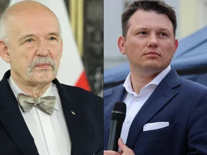 Miniatura: Korwin-Mikke kpi z Mentzena. "Następnym...