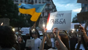 Miniatura: "Ręce precz od NABU", "Hańba". Ukraińcy...