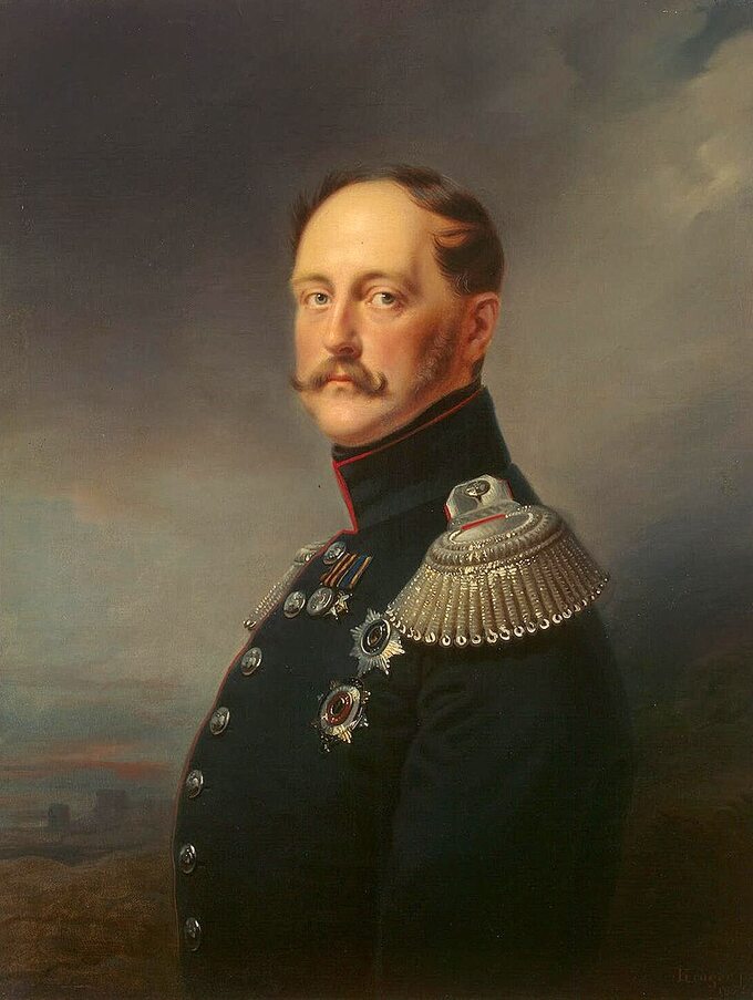 Car Mikołaj I Romanow, mal. Franz Krüger