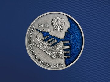 Moneta kolekcjonerska NBP &bdquo;100-lecie Portu Gdynia&rdquo;