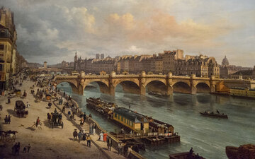 Paryż na&nbsp;obrazie Giuseppe Canella, 1832&nbsp;r.