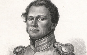 Piotr Wysocki na&nbsp;litografii Jana Nepomucena Żylińskiego, między 1830 a&nbsp;1832&nbsp;r.