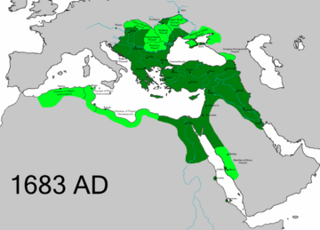 Zasięg Imperium Osmańskiego za&nbsp;panowania Mehmeda IV