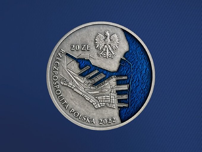 Moneta kolekcjonerska NBP „100-lecie Portu Gdynia”