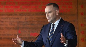 Miniatura: Prezydent w historycznej sali Stoczni...