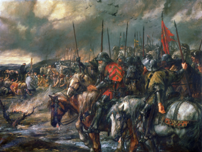 John Gilbert, Poranek przed bitwą pod Azincourt