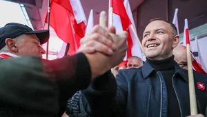 Miniatura: Kibicowska iluminacja na Pałacu...