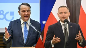 Miniatura: Sikorski uderza w Nawrockiego za...