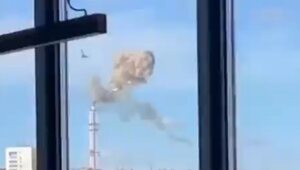 Miniatura: Rosjanie zniszczyli wieżę telewizyjną w...