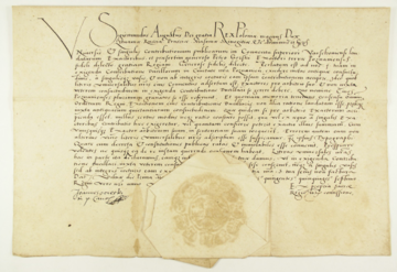 Mandat z&nbsp;1 lipca 1557 kr&oacute;la polskiego Zygmunta II&nbsp;Augusta do&nbsp;poborcy podatkowego Piotra G&oacute;rskiego zmieniający pobieranie czopowego od&nbsp;warki, a&nbsp;nie od&nbsp;beczki.