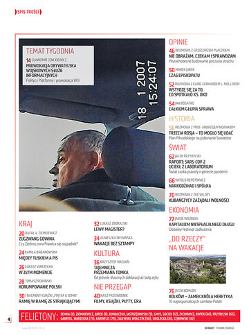Spis treści "Do&nbsp;Rzeczy" nr 32